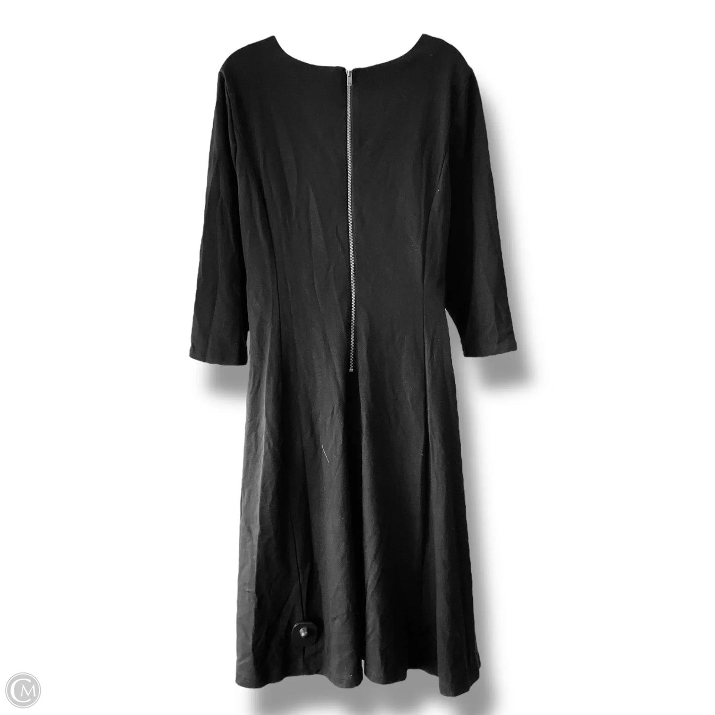 Dress Casual Midi By Lane Bryant In Black, Size: 18