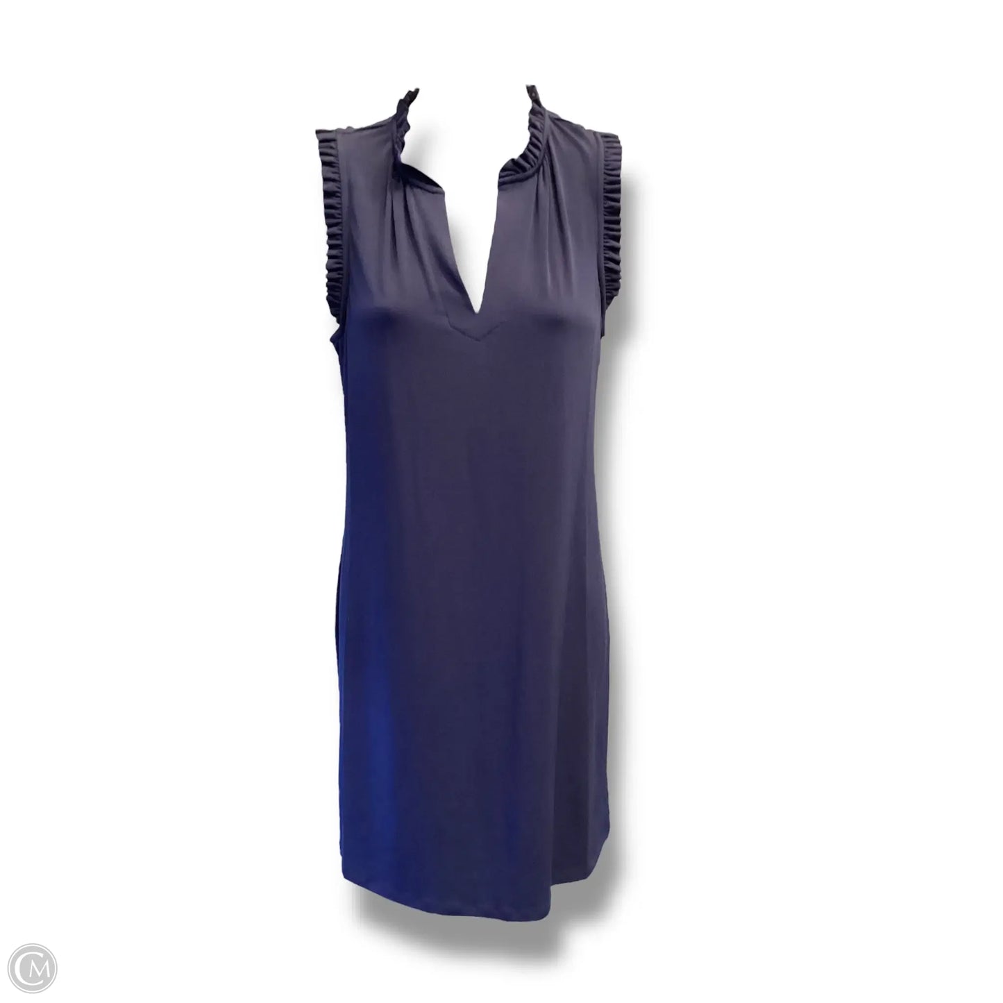 Dress Casual Midi By Michael By Michael Kors In Navy, Size: S