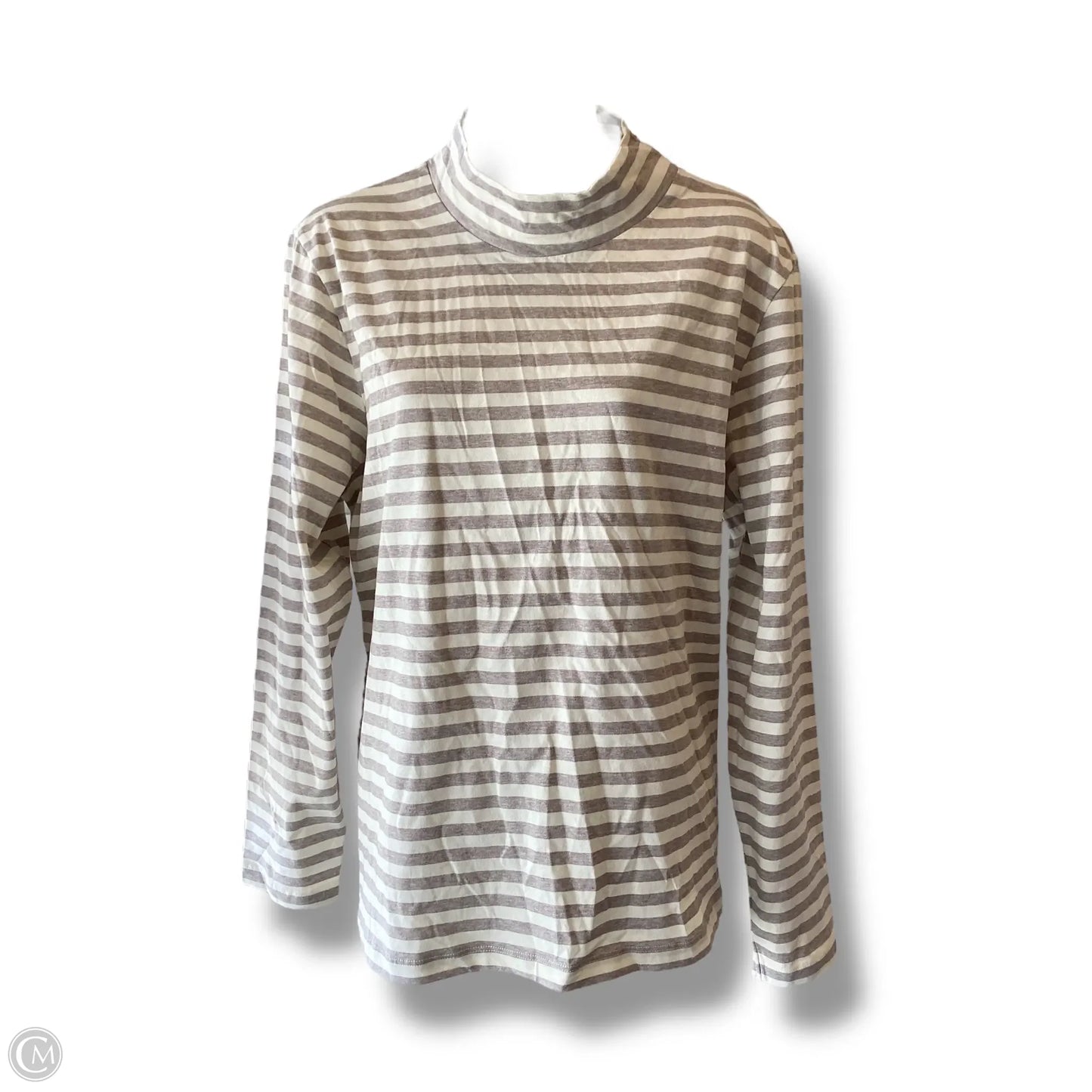 Top Long Sleeve By Clothes Mentor In Striped Pattern, Size: L