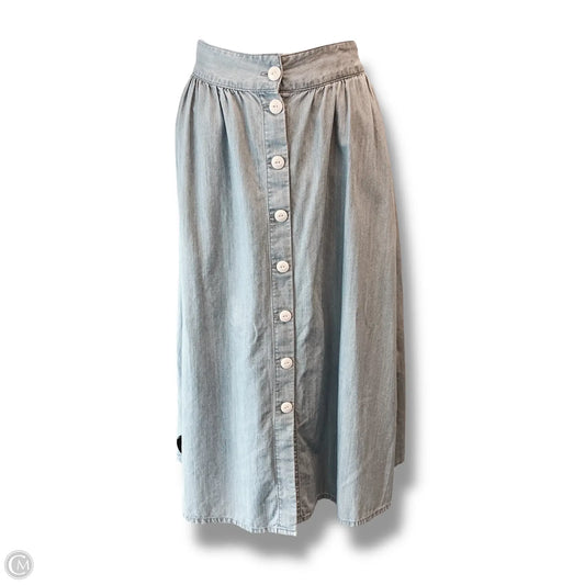 Skirt Maxi By Madewell In Blue Denim, Size: 4