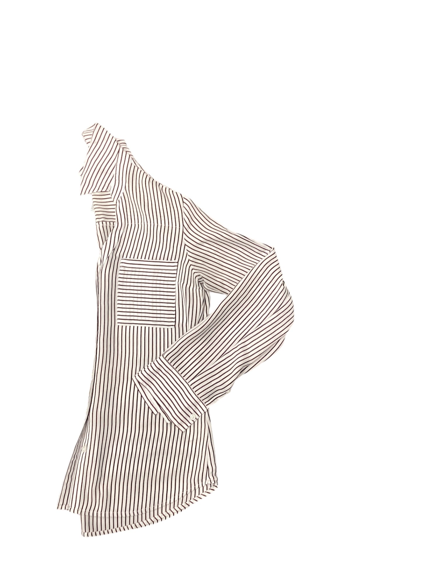 Top Long Sleeve By Express In Striped Pattern, Size: Xs