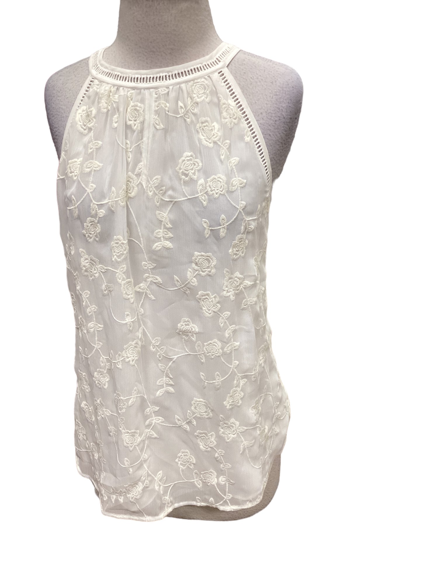 White Top Sleeveless Daniel Rainn, Size L