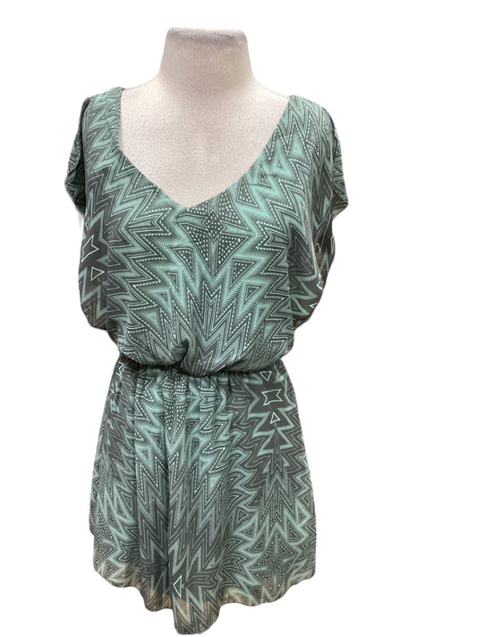 Green Dress Casual Short Clothes Mentor, Size M