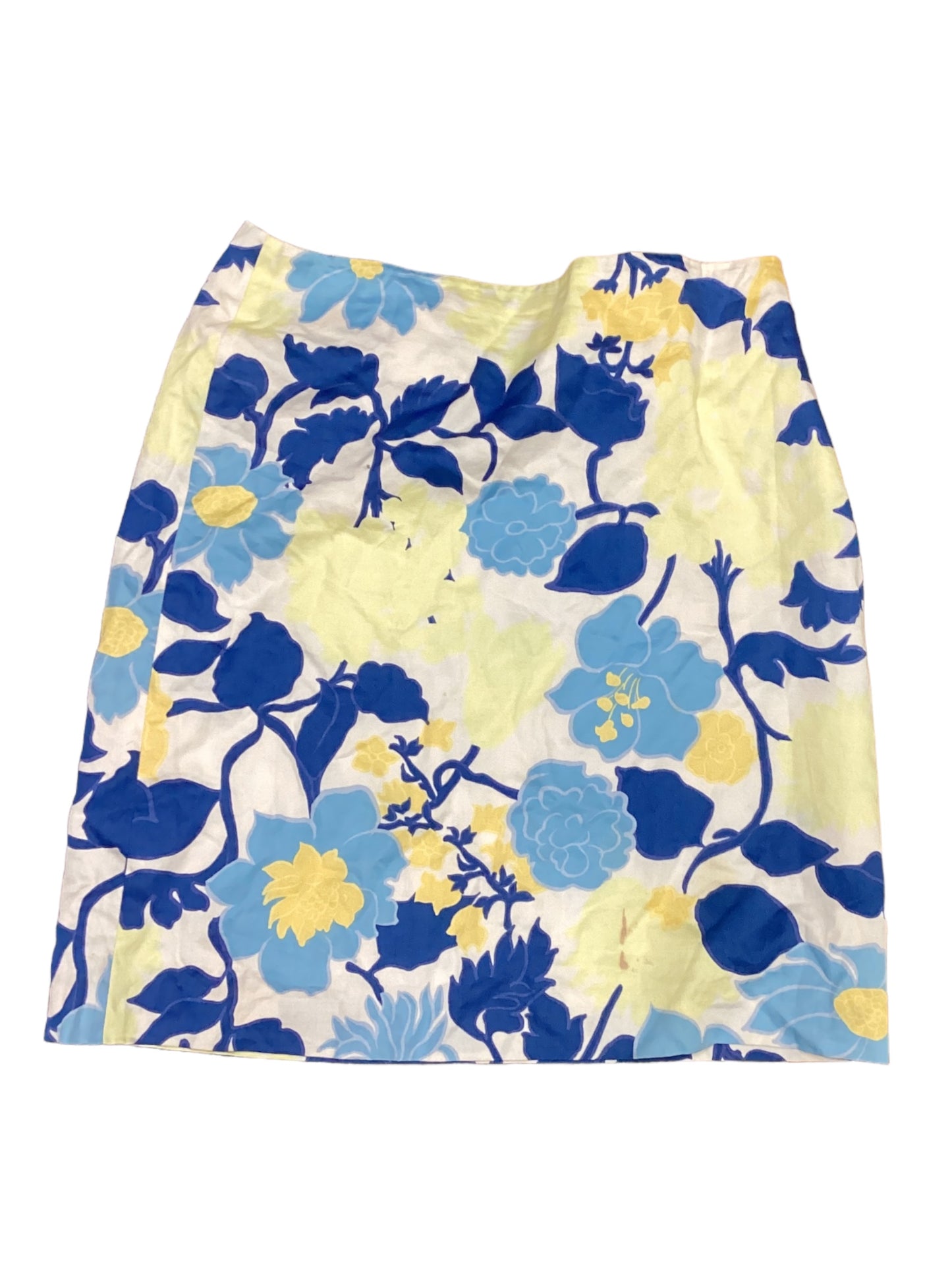 Blue & Yellow Skirt Mini & Short Ann Taylor, Size 2petite