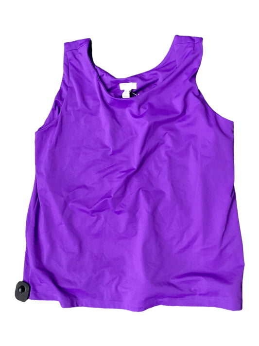 Purple Top Sleeveless Chicos, Size Xl