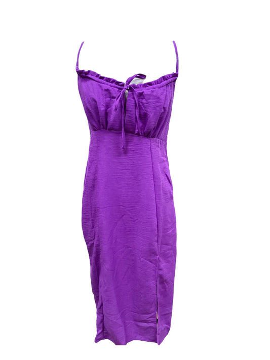 Purple Dress Casual Maxi Haute Monde, Size S