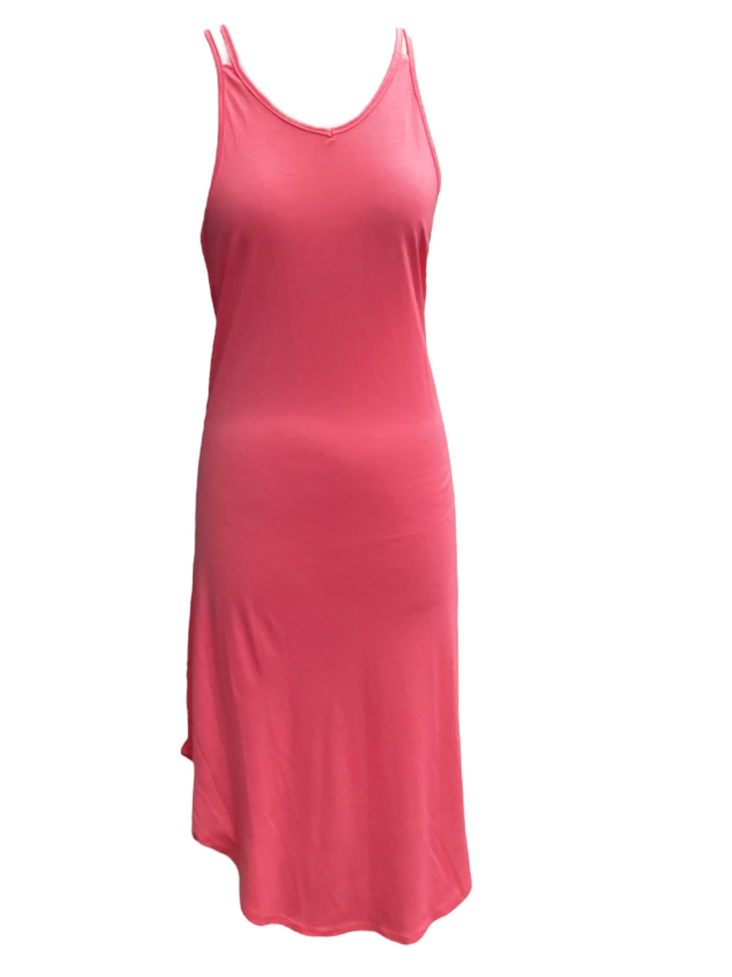 Pink Dress Casual Midi Clothes Mentor, Size S