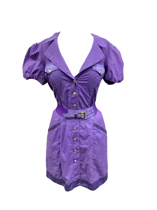 Purple Dress Casual Short Bebe, Size L