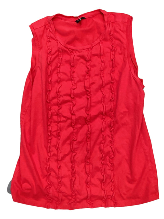 Red Top Sleeveless Ann Taylor, Size M