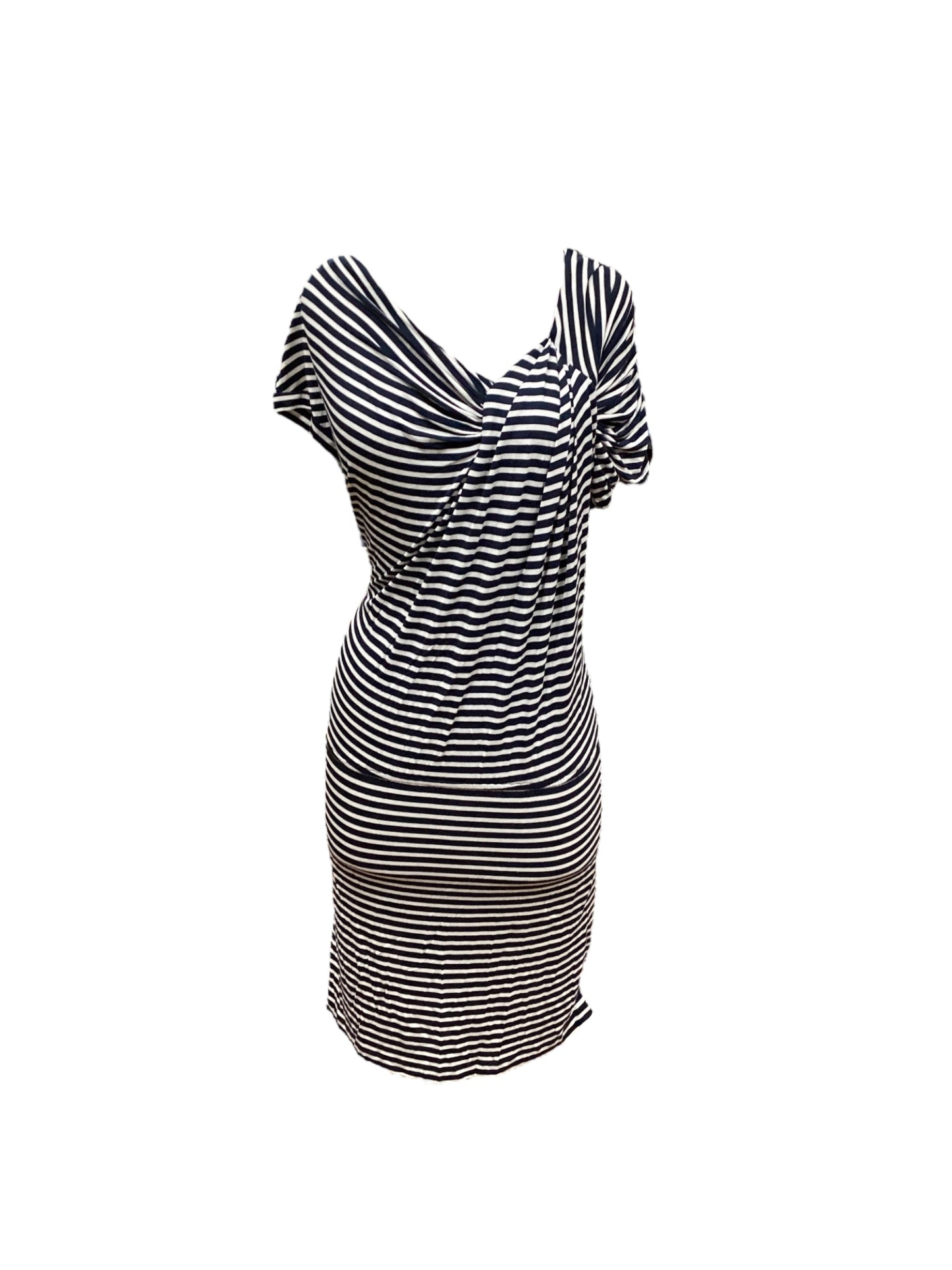 Striped Pattern Dress Casual Midi Calvin Klein, Size S