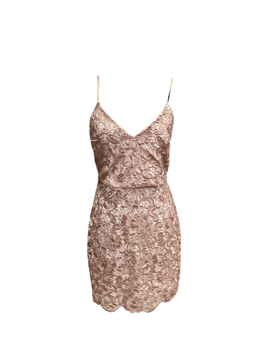 Rose Gold Dress Party Short Express, Size 6