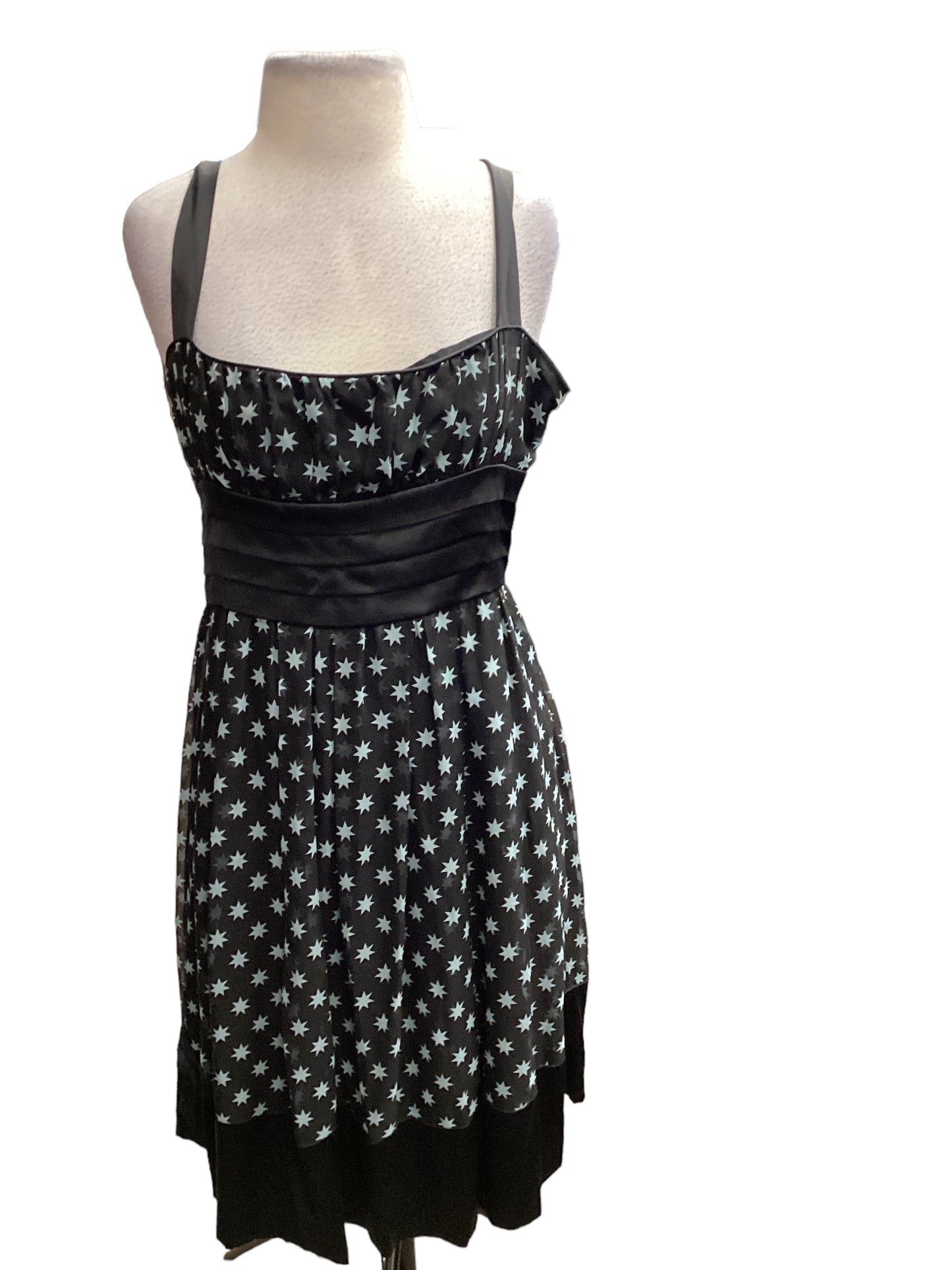 Navy Dress Party Midi Diane Von Furstenberg, Size 8