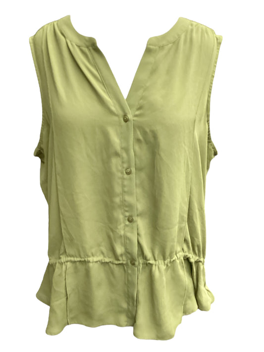 Green Top Sleeveless Loft, Size Xl