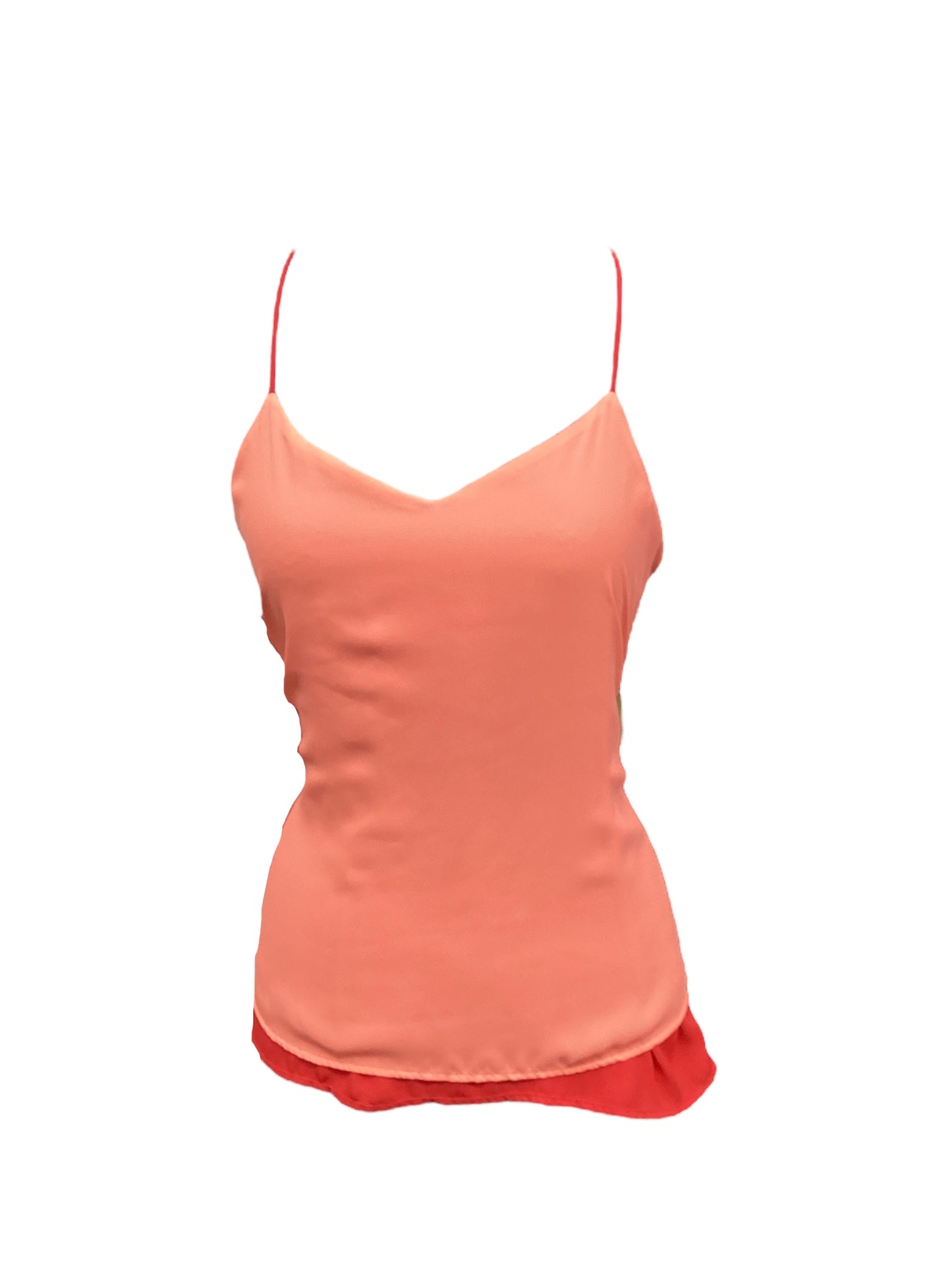 Orange Top Sleeveless Clothes Mentor, Size S