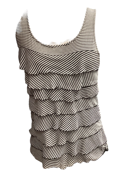 Striped Pattern Top Sleeveless White House Black Market, Size S