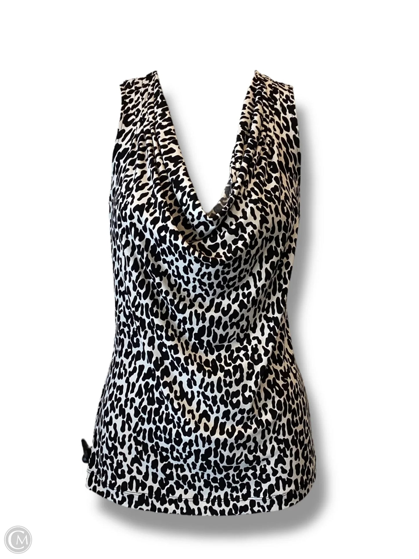 Top Sleeveless By Calvin Klein In Animal Print, Size: L