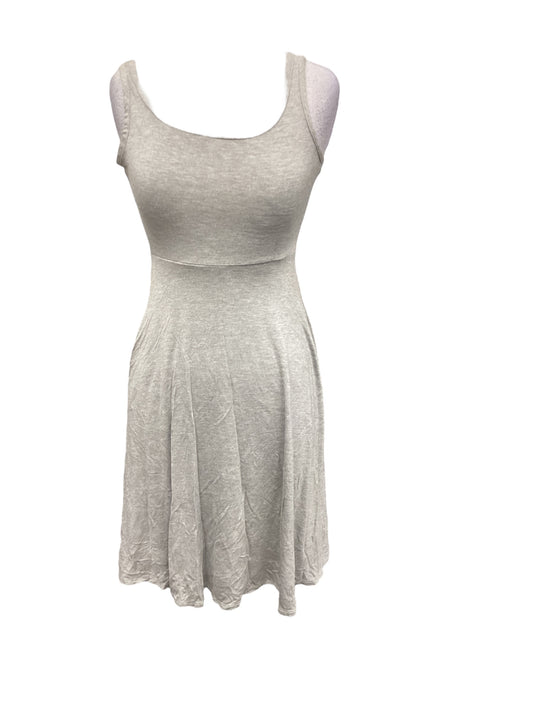 Grey Dress Casual Midi Clothes Mentor, Size Xs