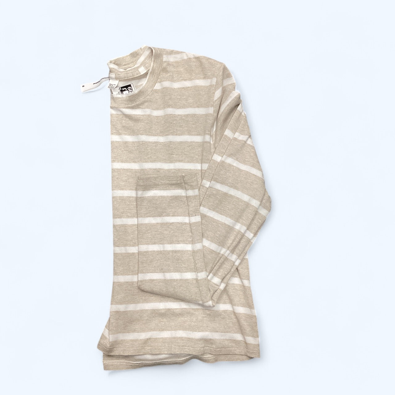 Top Long Sleeve By American Apparel In Beige, Size: M