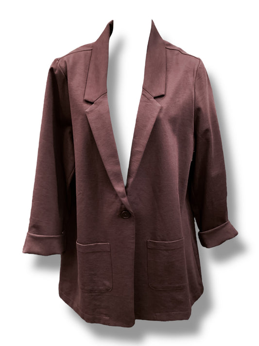 Blazer By Garnet Hill In Red, Size: 14