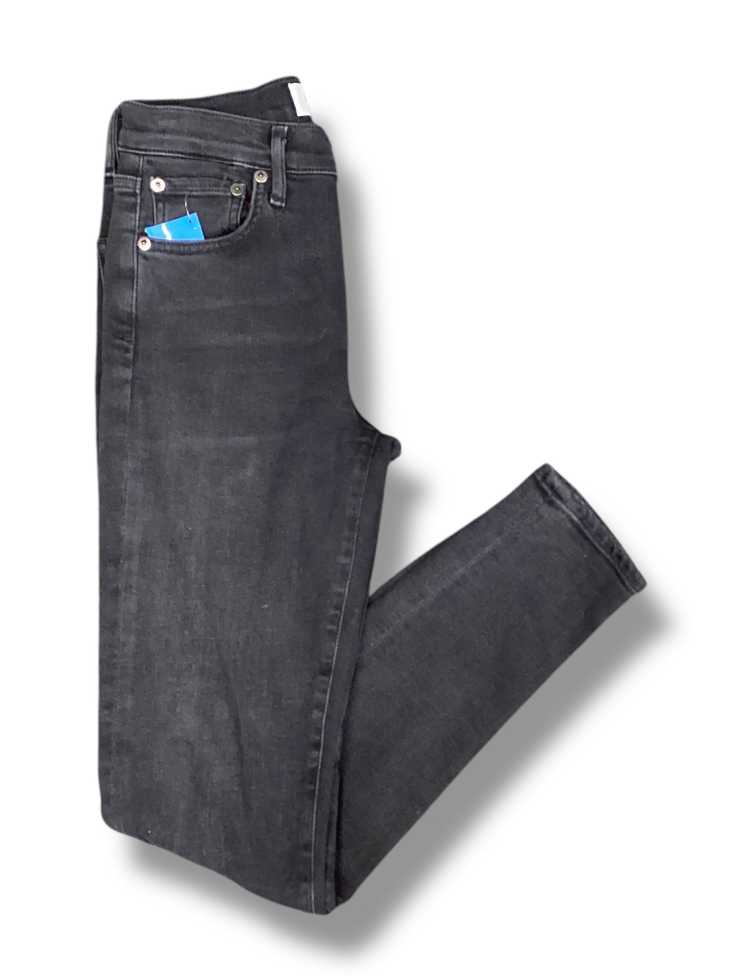 Jeans Skinny By Agolde In Black Denim, Size: 26