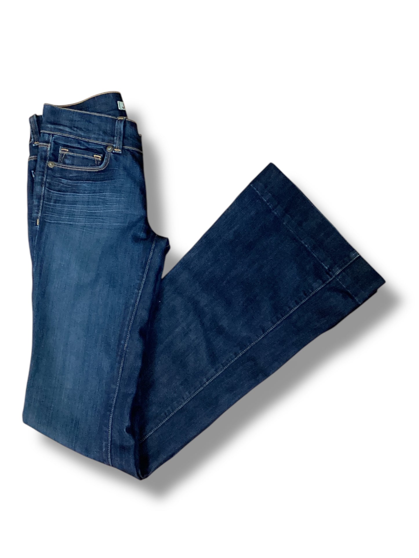 Jeans Flared By J Brand In Blue Denim, Size: 24