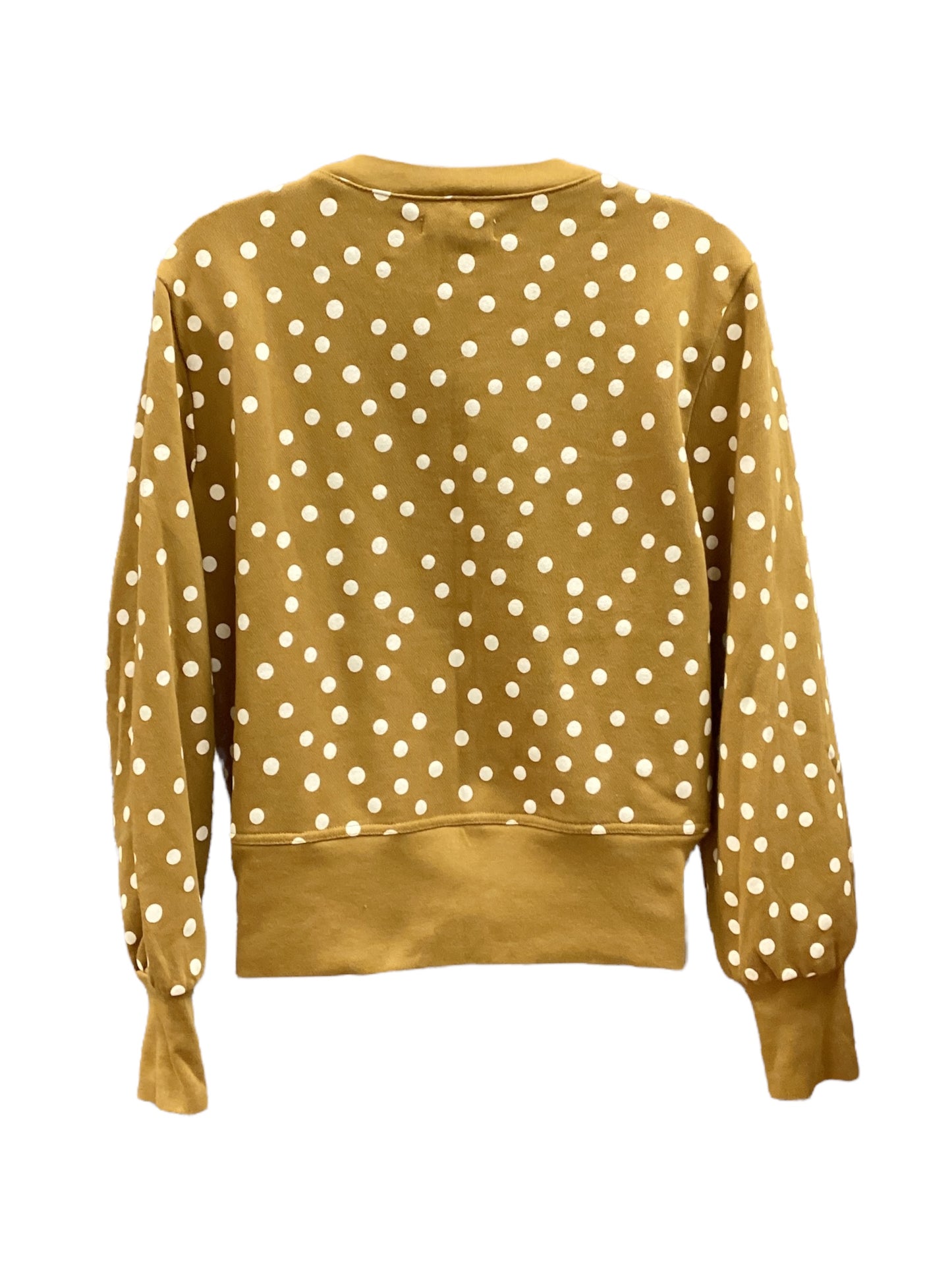 Top Long Sleeve By Madewell In Polkadot Pattern, Size: L