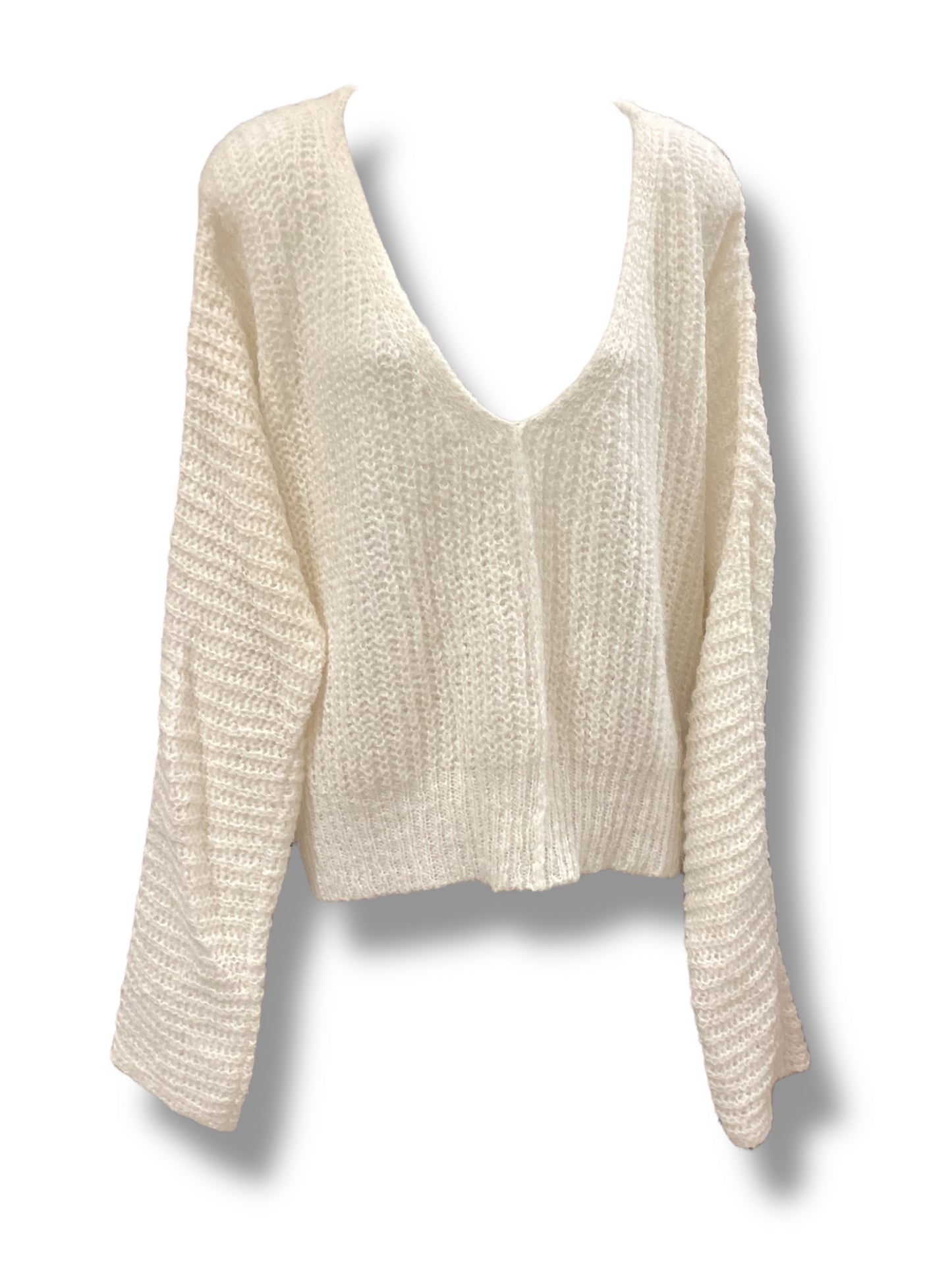 Sweater By Free People In White, Size: M