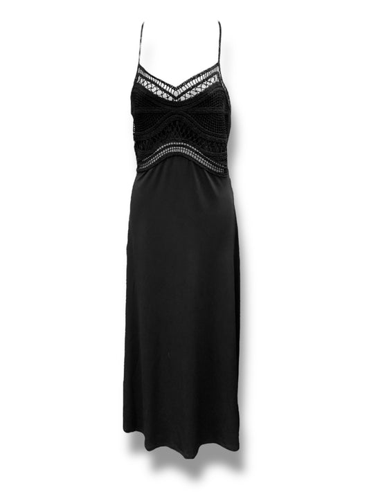 Dress Casual Maxi By H&m In Black, Size: M