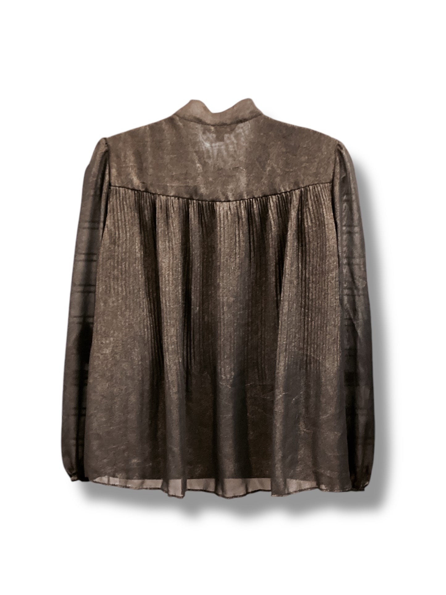 Top Long Sleeve By Nanette By Nanette Lepore In Gold, Size: S