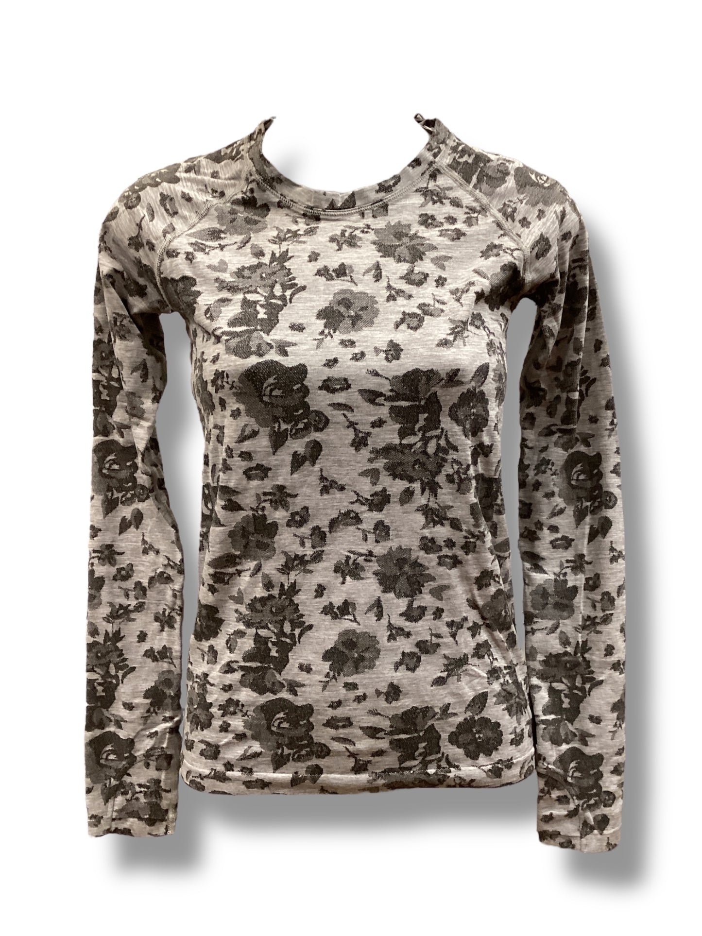 Athletic Top Long Sleeve Crewneck By Athleta In Floral Print, Size: Xs