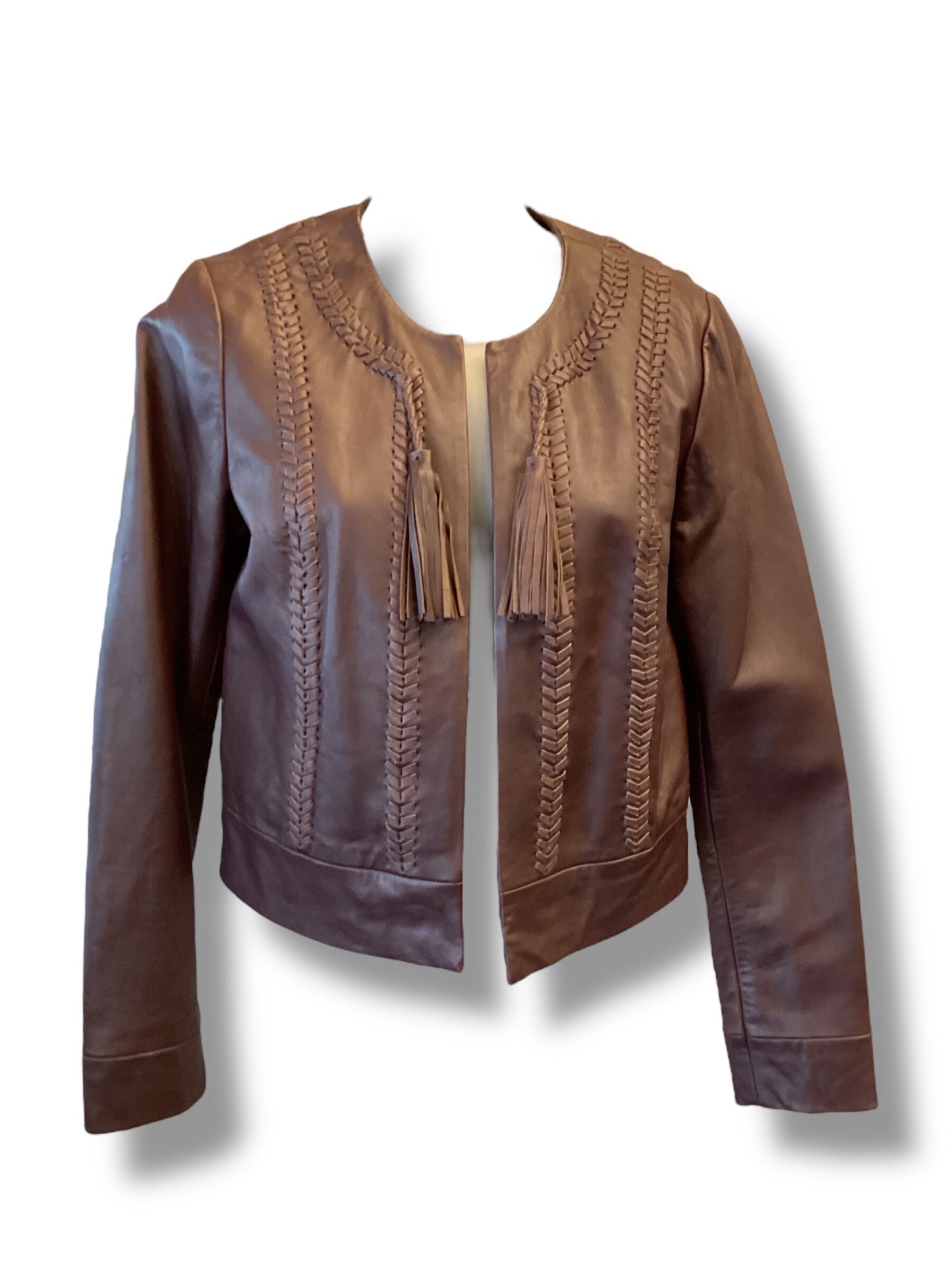 Jacket Leather By Lucky Brand  Size: Xs