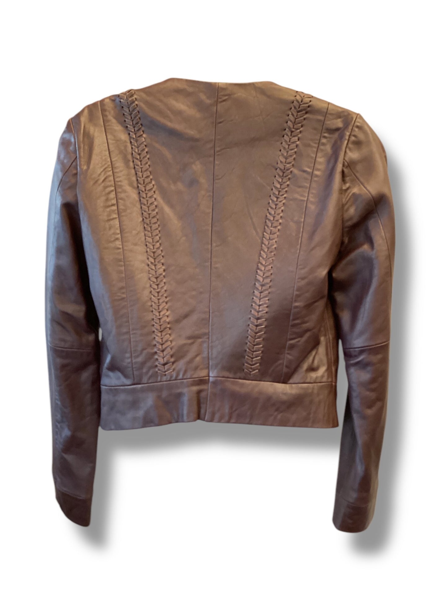 Jacket Leather By Lucky Brand  Size: Xs