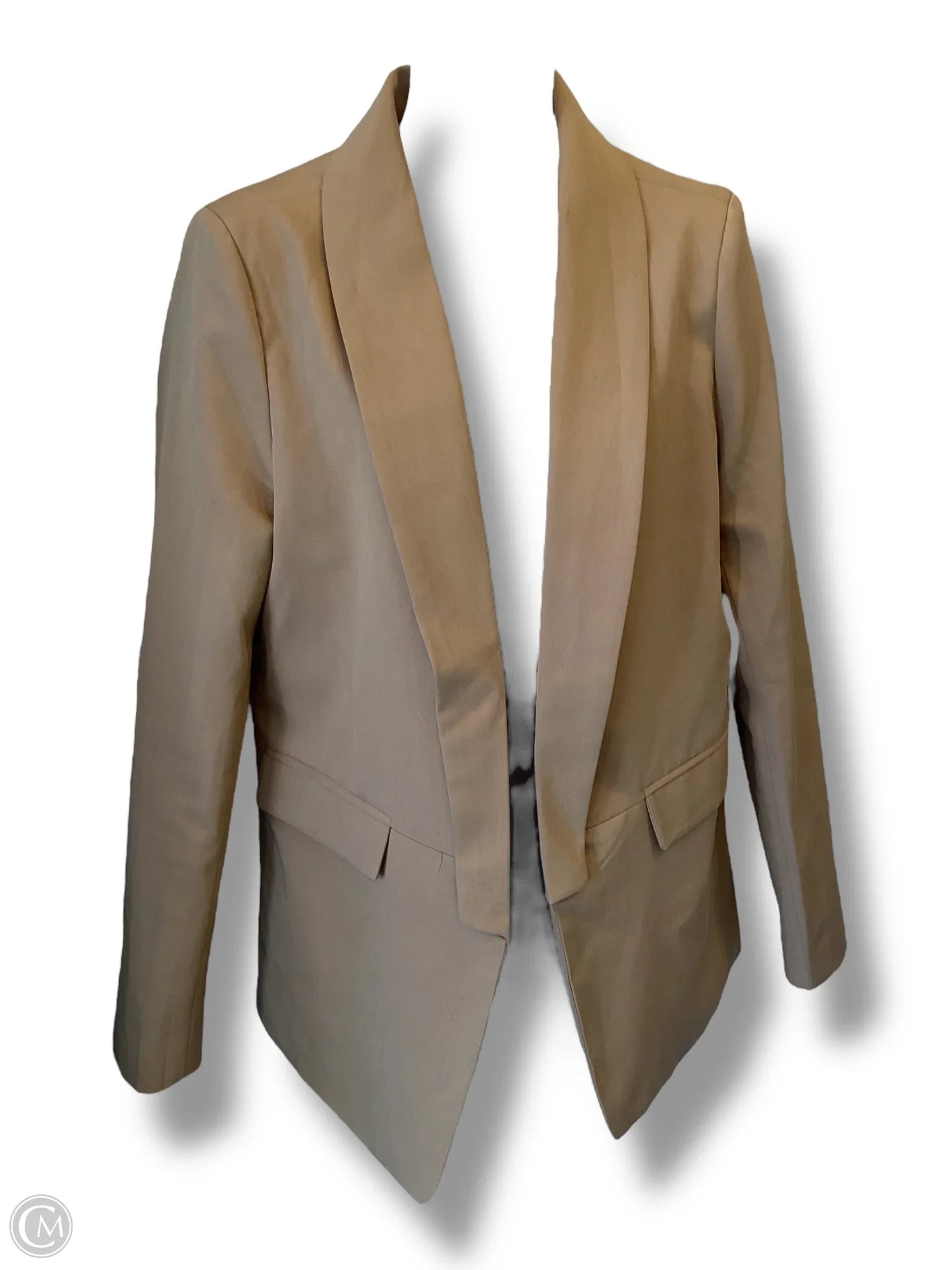 Blazer By Clothes Mentor In Tan, Size: M