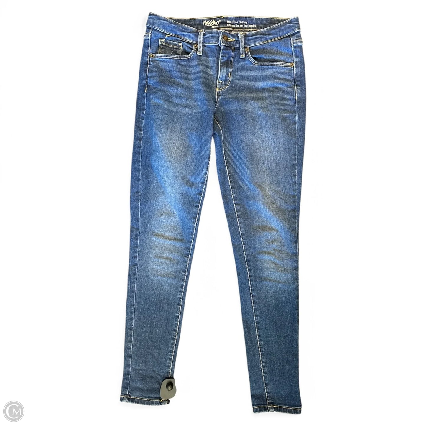 Jeans Skinny By Mossimo In Blue Denim, Size: 2