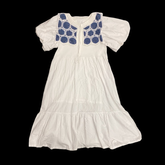 Dress Casual Midi By Clothes Mentor In White, Size: 6