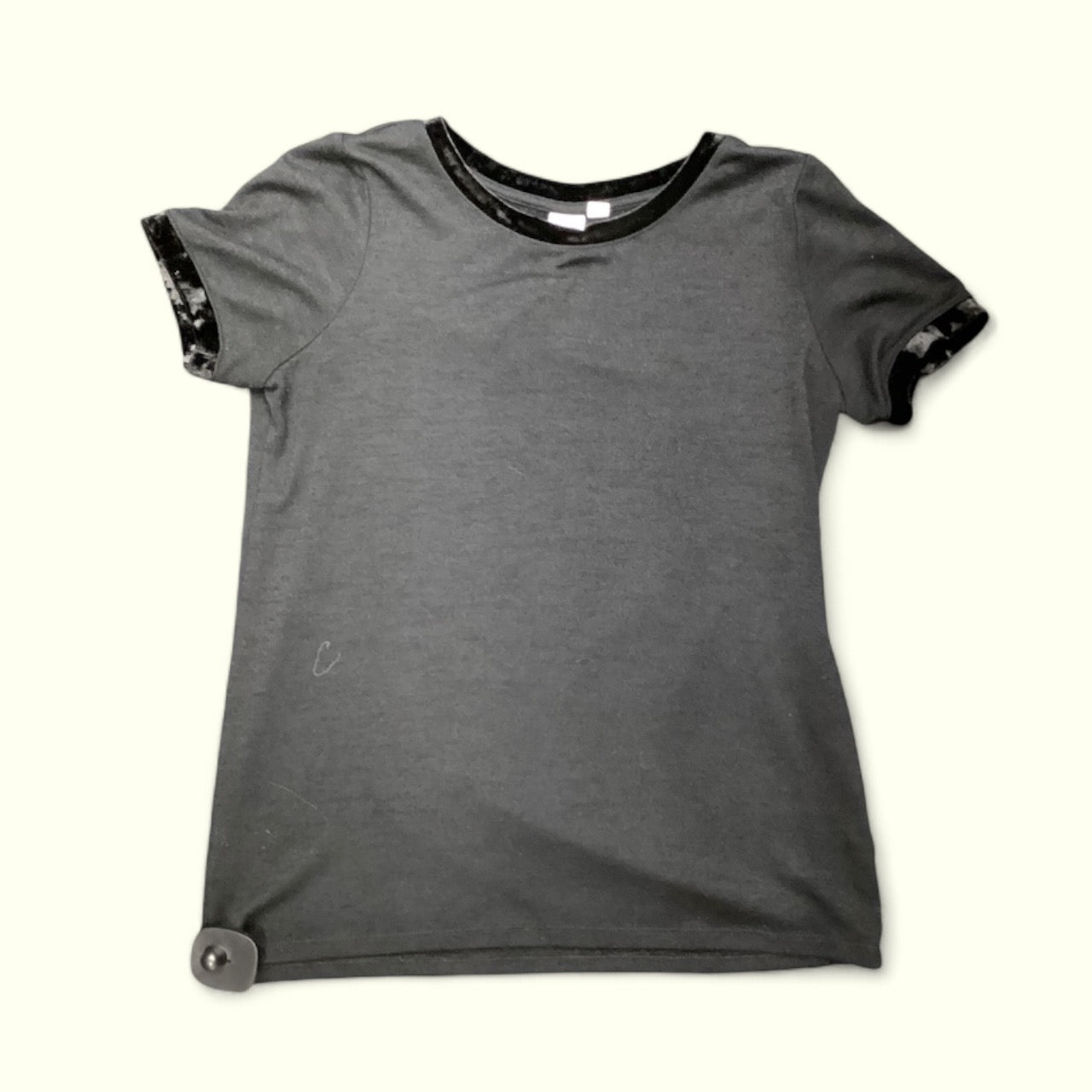 Top Short Sleeve By Gap In Black, Size: Xs