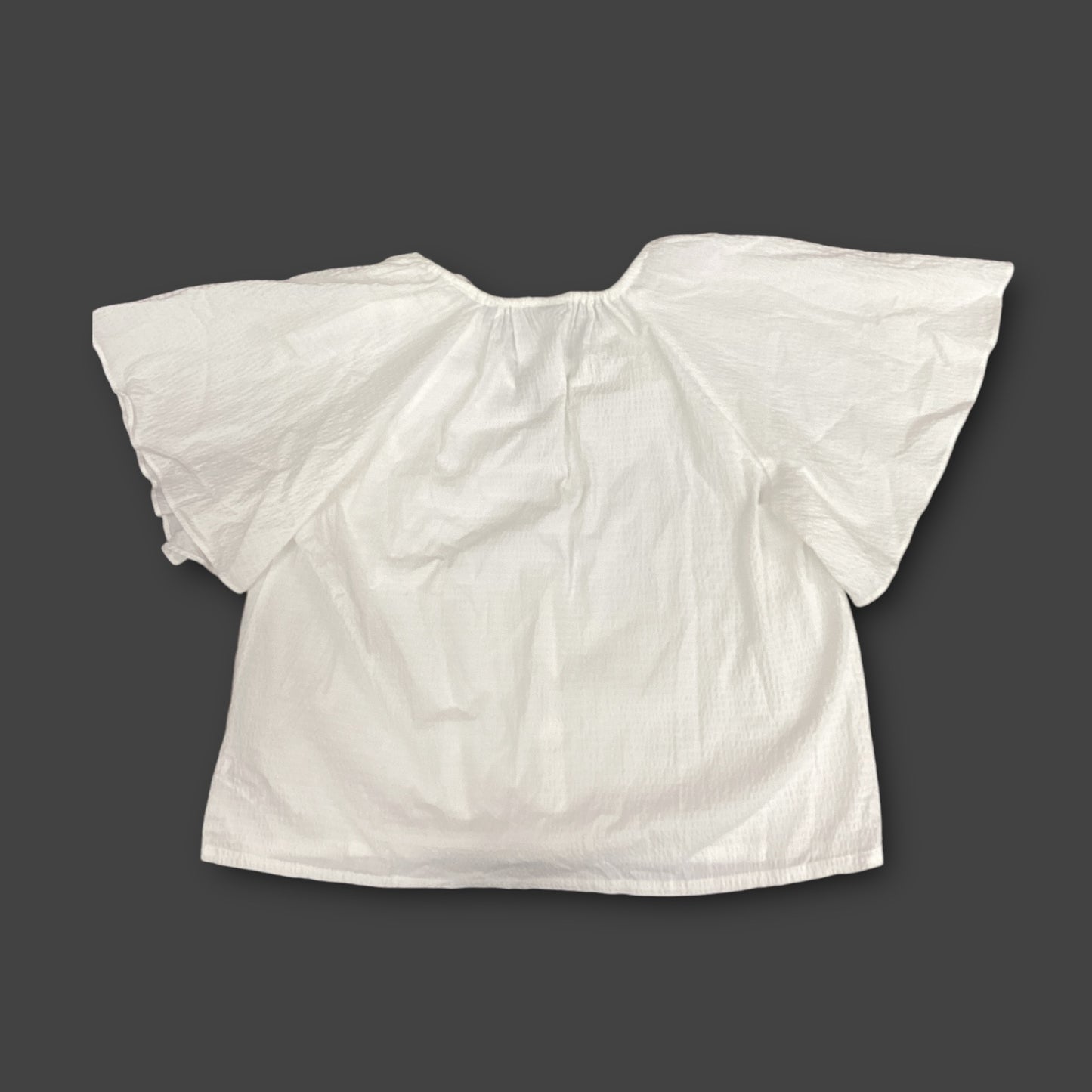 Top Short Sleeve By A New Day In White, Size: L