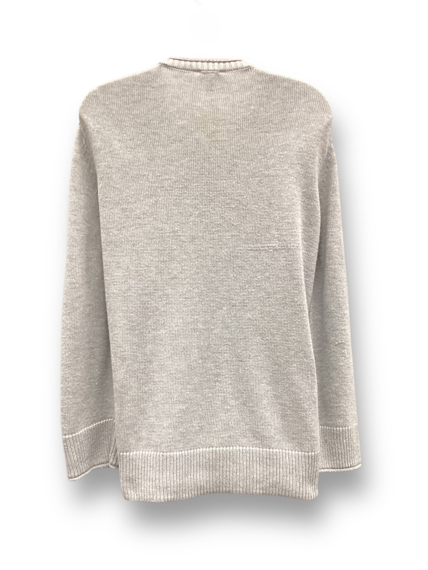 Sweater By Ella Moss In Grey, Size: L