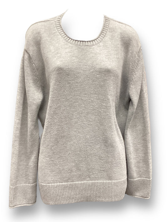 Sweater By Ella Moss In Grey, Size: L