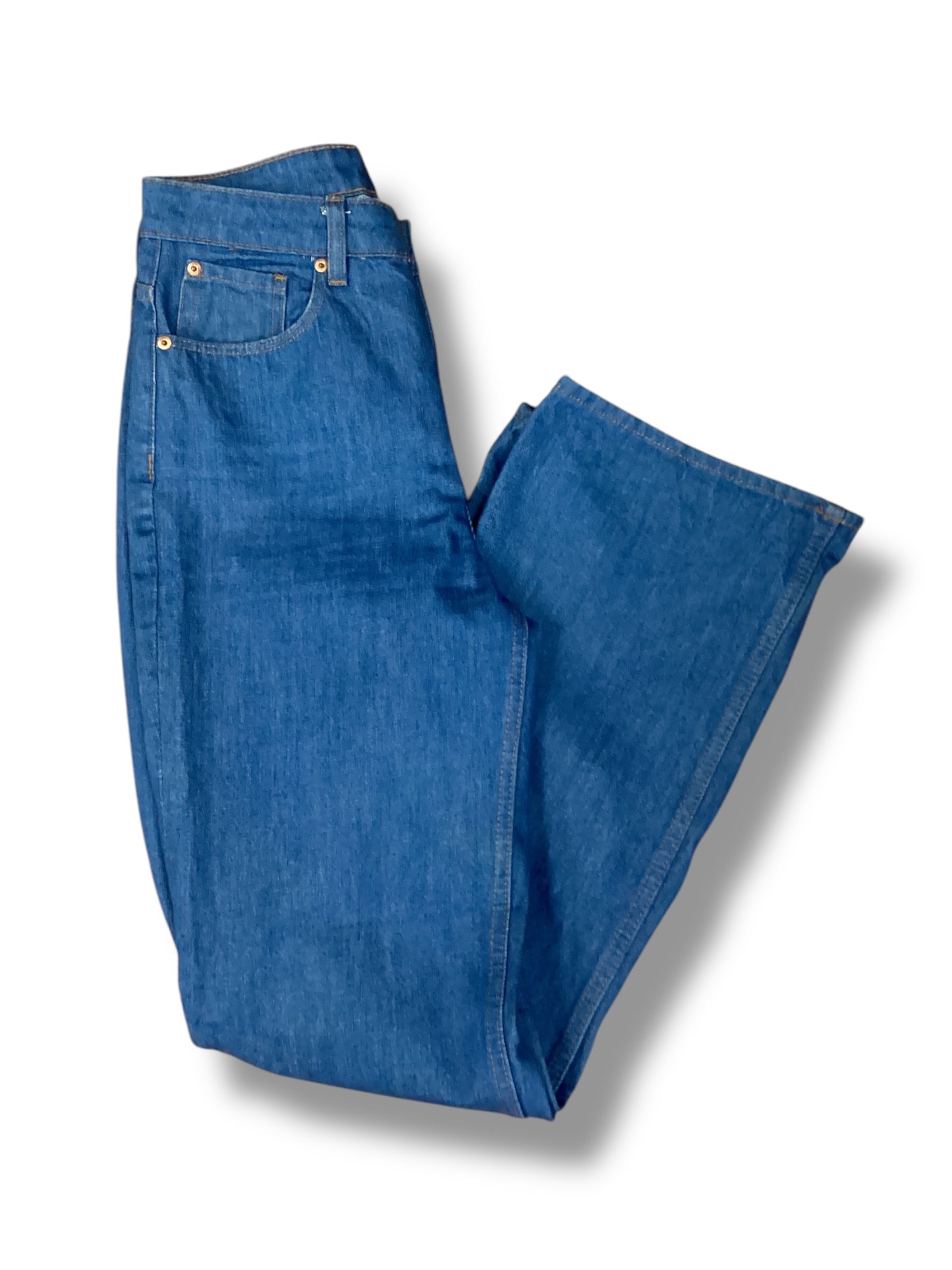 Jeans Wide Leg By H&m In Blue Denim, Size: 8