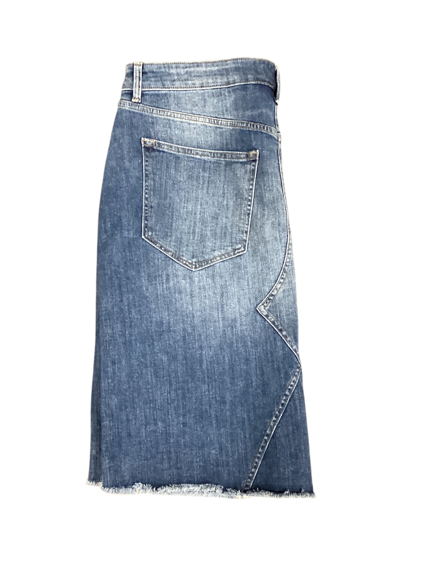 Skirt Midi By Clothes Mentor In Blue Denim, Size: 18