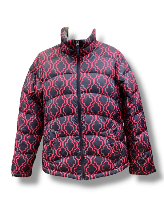 Jacket Puffer & Quilted By Lands End In Blue & Pink, Size: Xs