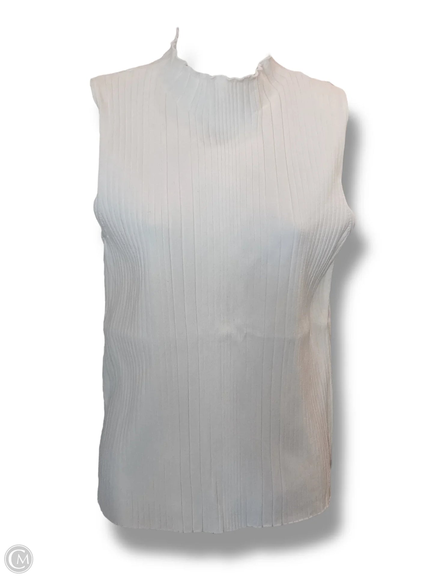 Top Sleeveless By Truth In White, Size: L