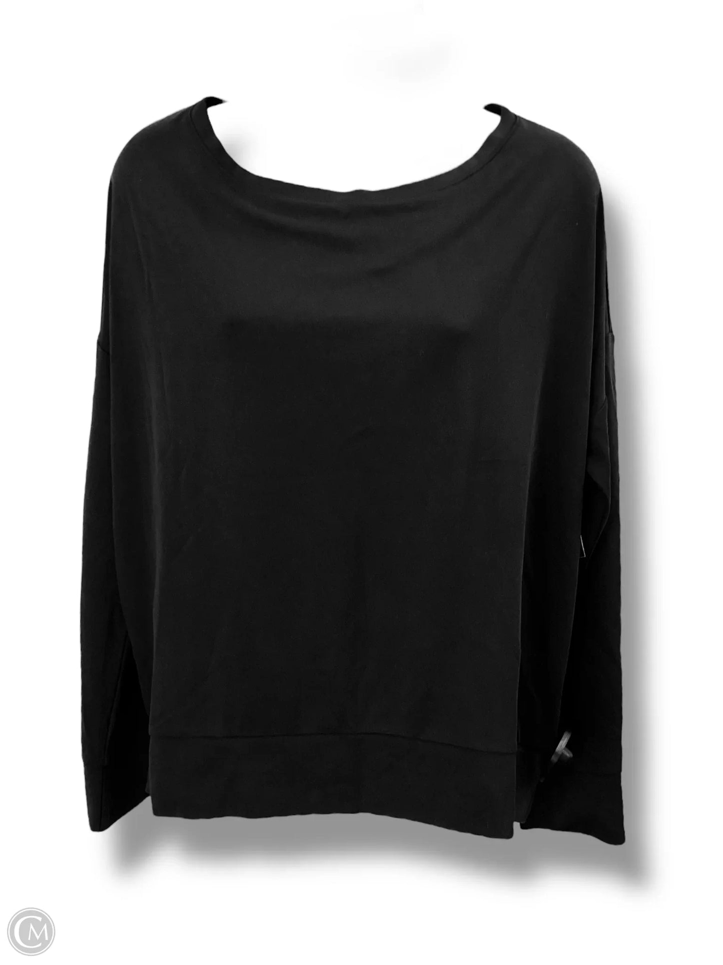 Top Long Sleeve By Fabletics In Black, Size: S