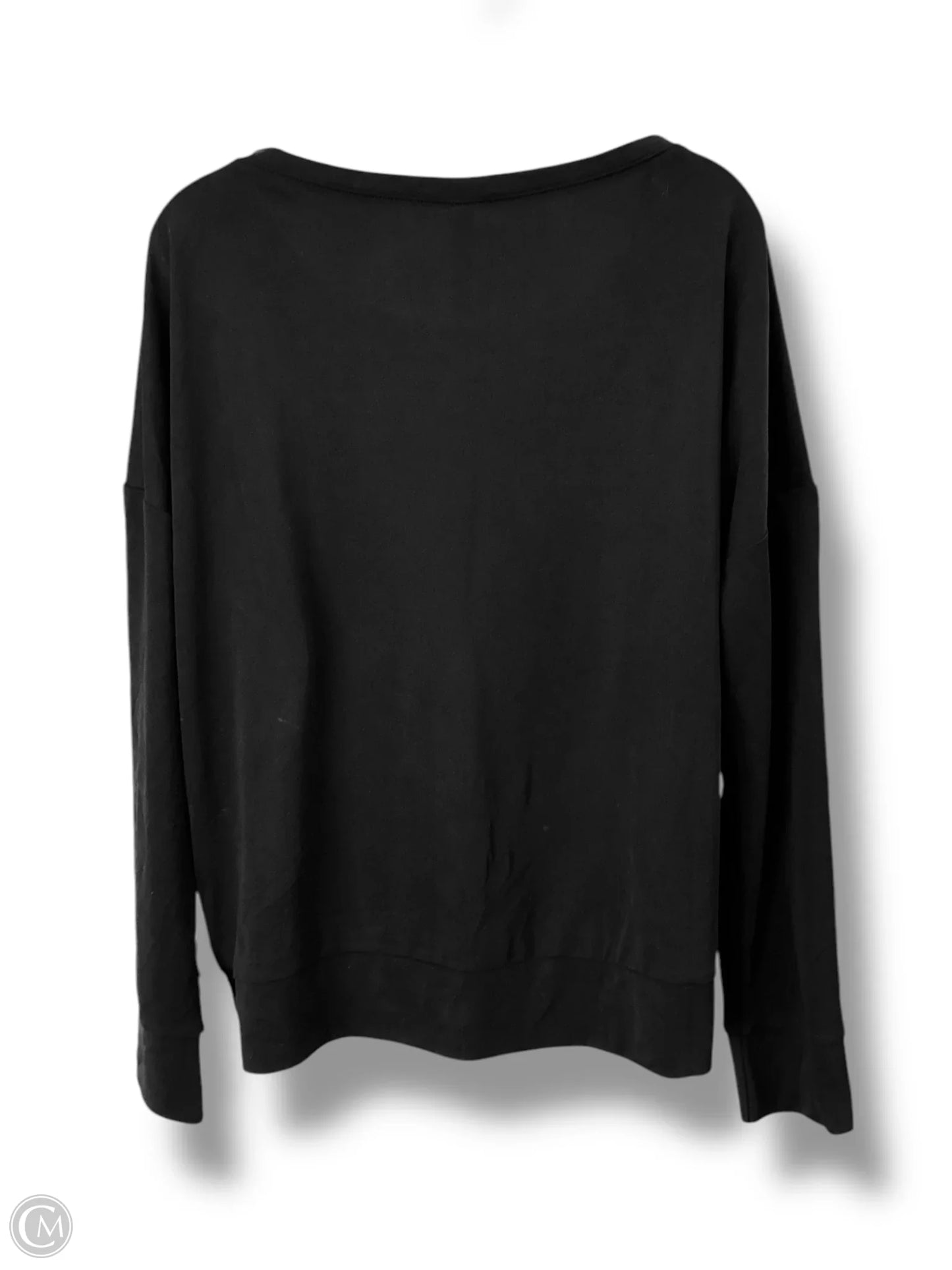 Top Long Sleeve By Fabletics In Black, Size: S