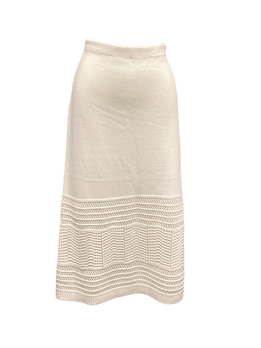 Skirt Midi By Rachel Zoe In White, Size: Xl