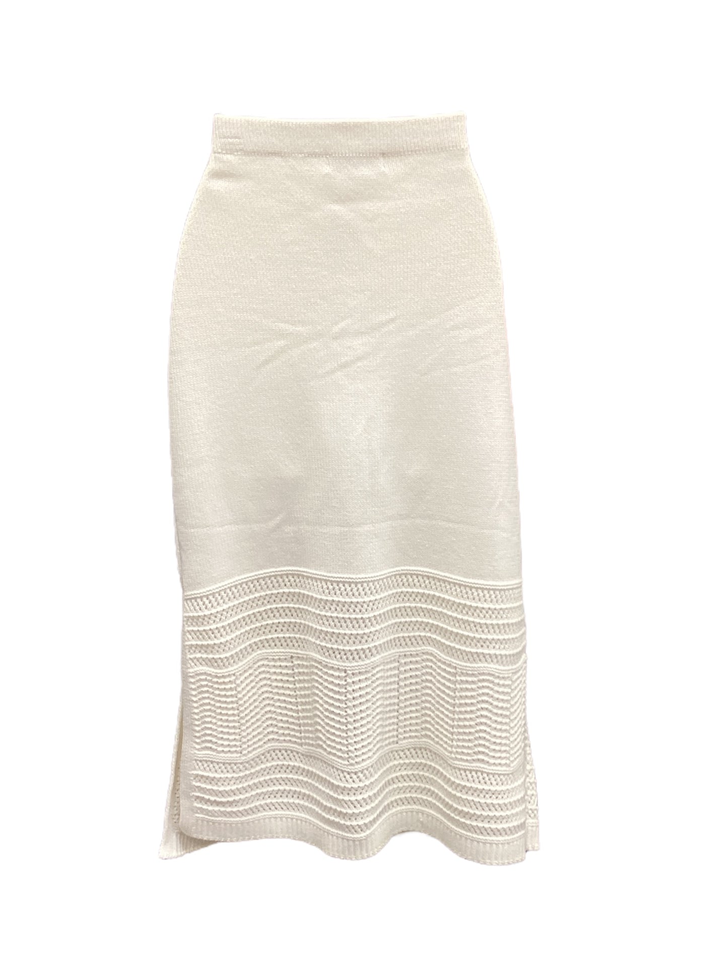 Skirt Midi By Rachel Zoe In White, Size: Xl