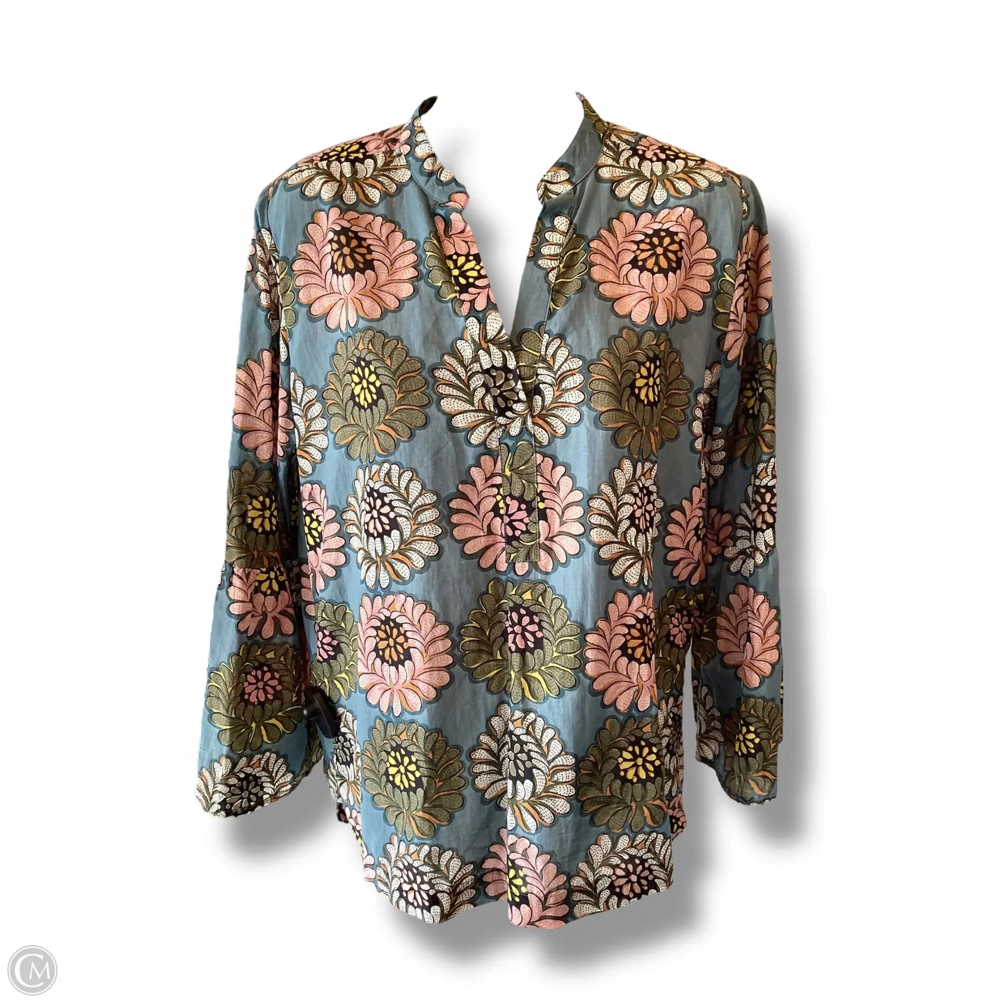 Top Long Sleeve By Loft In Floral Print, Size: Xs