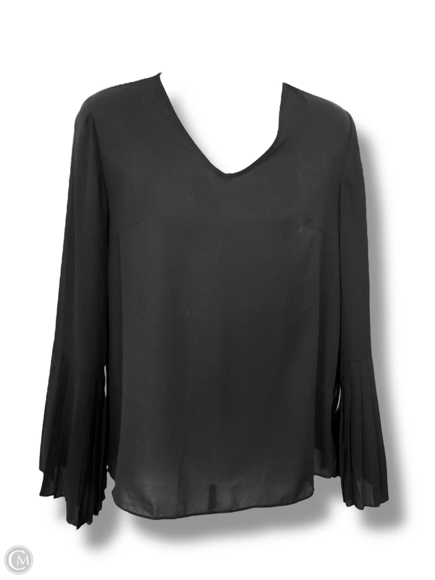 Top Long Sleeve By Banana Republic In Black, Size: Xs