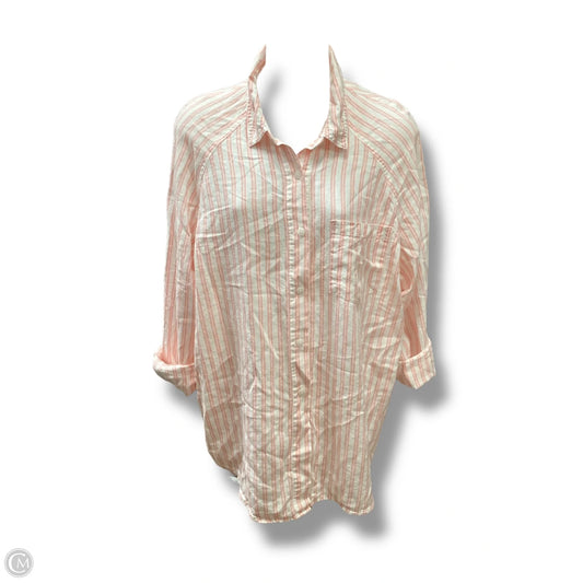 Top Long Sleeve By Universal Thread In Pink, Size: M